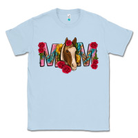 Dusty Blue mom with horse mothers day Classic Tee - texasbilliewilder
