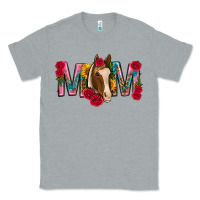 Heather Grey mom with horse mothers day Classic Tee - texasbilliewilder