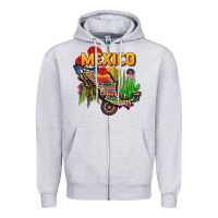 Heather Grey mexico map Zipper Hoodie - CTS Tumbler Store