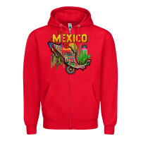 Red mexico map Zipper Hoodie - CTS Tumbler Store