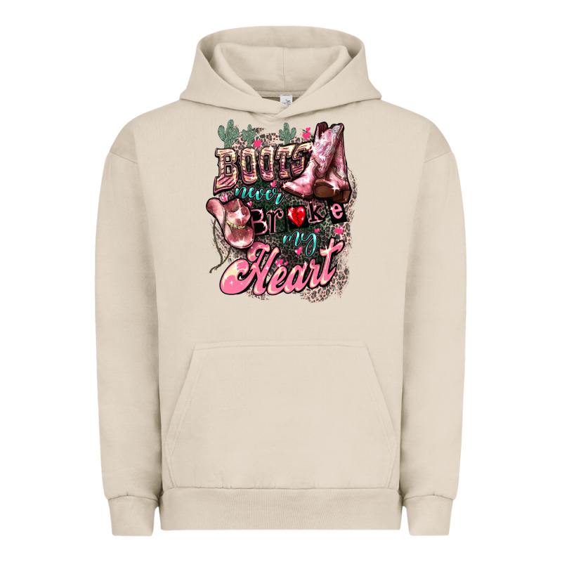 Boots Never Broke My Heart Urban Hoodie by NancyCooperArtShop | Teevron