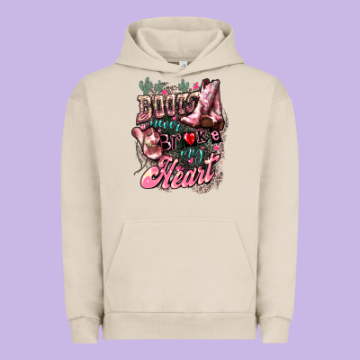 Boots Never Broke My Heart Urban Hoodie Designed By Nancycooperartshop