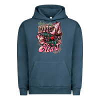 Pigment Midnight Navy boots never broke my heart Urban Hoodie - NancyCooperArtShop