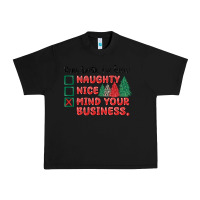 Black dear santa ive been Urban Heavy Tee - MaliasSmallBusiness