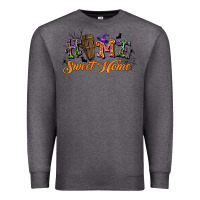 Charcoal Heather halloween home sweet home Premium Sweatshirt - BundleAndBundleShop