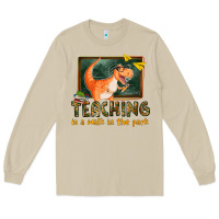 Mushroom teaching is a walk in the park Long Sleeve Tee - texasbilliewilder