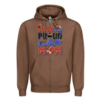 Chestnut loud and proud football mom Zipper Hoodie - Zillion Design Studio