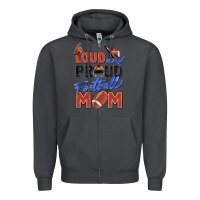Smoke loud and proud football mom Zipper Hoodie - Zillion Design Studio