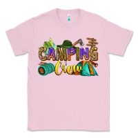 Bubblegum Pink camping crew Classic Tee - Zillion Design Studio