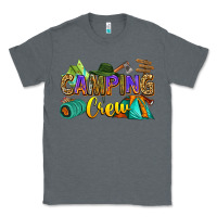 Charcoal Heather camping crew Classic Tee - Zillion Design Studio
