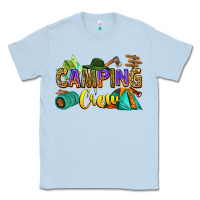 Dusty Blue camping crew Classic Tee - Zillion Design Studio