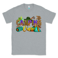 Heather Grey camping crew Classic Tee - Zillion Design Studio