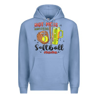 Colony Blue hot mess always stressed softball mama stanley cup Premium Hoodie - MaliasSmallBusiness