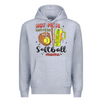 Heather Grey hot mess always stressed softball mama stanley cup Premium Hoodie - MaliasSmallBusiness