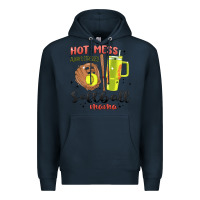 Navy hot mess always stressed softball mama stanley cup Premium Hoodie - MaliasSmallBusiness