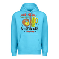 Ocean Blue hot mess always stressed softball mama stanley cup Premium Hoodie - MaliasSmallBusiness
