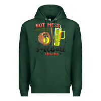 Sports Green hot mess always stressed softball mama stanley cup Premium Hoodie - MaliasSmallBusiness
