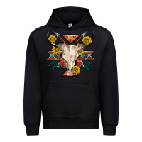 Black aztec western bull skull Urban Hoodie - NancyCooperArtShop
