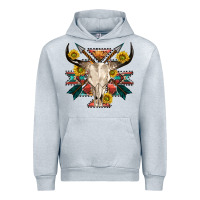 Heather Grey aztec western bull skull Urban Hoodie - NancyCooperArtShop