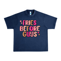 Navy fries before guys Urban Heavy Tee - MaliasSmallBusiness