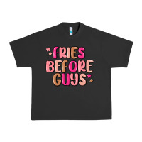 Pigment Black fries before guys Urban Heavy Tee - MaliasSmallBusiness