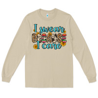 Mushroom i swear because i care Long Sleeve Tee - Zillion Design Studio