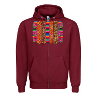 Burgundy mexico brushstrokes Zipper Hoodie - CTS Tumbler Store