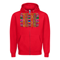 Red mexico brushstrokes Zipper Hoodie - CTS Tumbler Store