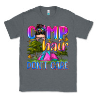 Charcoal Heather camp hair don't care Classic Tee - Zillion Design Studio