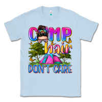 Dusty Blue camp hair don't care Classic Tee - Zillion Design Studio
