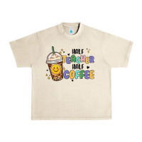 Sandshell half teacher half coffee Urban Heavy Tee - MaliasSmallBusiness