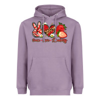 Lavender peace love strawberry Heavyweight Hoodie - Artiststas
