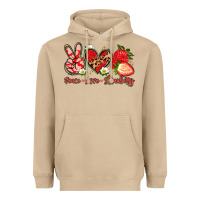Mushroom peace love strawberry Heavyweight Hoodie - Artiststas