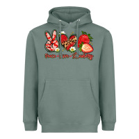 Sage peace love strawberry Heavyweight Hoodie - Artiststas