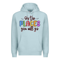 Blue Mist oh the places you will go Premium Hoodie - MaliasSmallBusiness