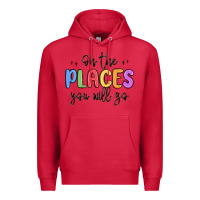Cardinal oh the places you will go Premium Hoodie - MaliasSmallBusiness