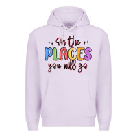 Lilac oh the places you will go Premium Hoodie - MaliasSmallBusiness