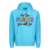 Ocean Blue oh the places you will go Premium Hoodie - MaliasSmallBusiness