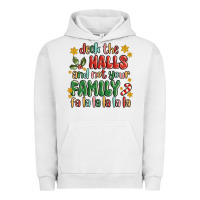 Pigment Lunar Rock deck the halls and not your family fa la la la laa Urban Hoodie - MaliasSmallBusiness