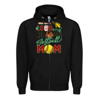 Black loud and proud softball mom Zipper Hoodie - Zillion Design Studio