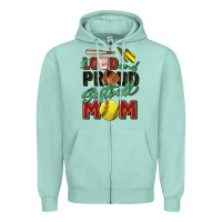 Seafoam loud and proud softball mom Zipper Hoodie - Zillion Design Studio