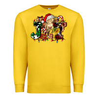 Lemon joy and cow christmas candies and letters Premium Sweatshirt - AdoDesignShop