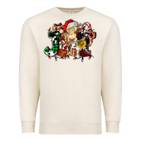 Sandshell joy and cow christmas candies and letters Premium Sweatshirt - AdoDesignShop