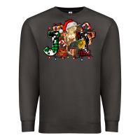 Smoke joy and cow christmas candies and letters Premium Sweatshirt - AdoDesignShop