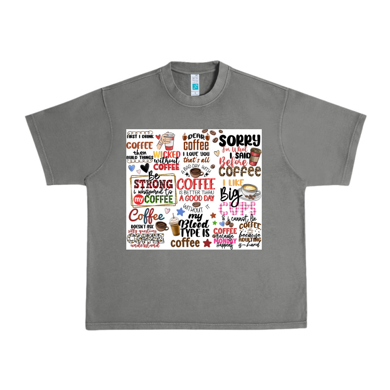 Funny Coffee Quotes Urban Heavy Tee by MaliasSmallBusiness | Teevron