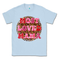 Dusty Blue most loved mama Classic Tee - texasbilliewilder