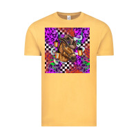Vintage Mustard halloween horse Vintage Tee - BarkalooDesign