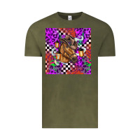 Vintage Olive halloween horse Vintage Tee - BarkalooDesign