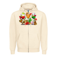 Sandshell mexico wine glasses cups Zipper Hoodie - CTS Tumbler Store