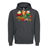 Smoke mexico wine glasses cups Zipper Hoodie - CTS Tumbler Store